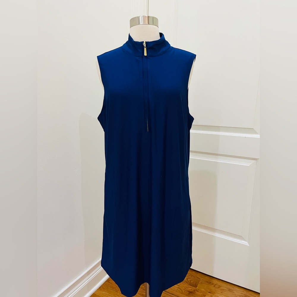 Sleeveless Navy Blue Dress cabana life XL